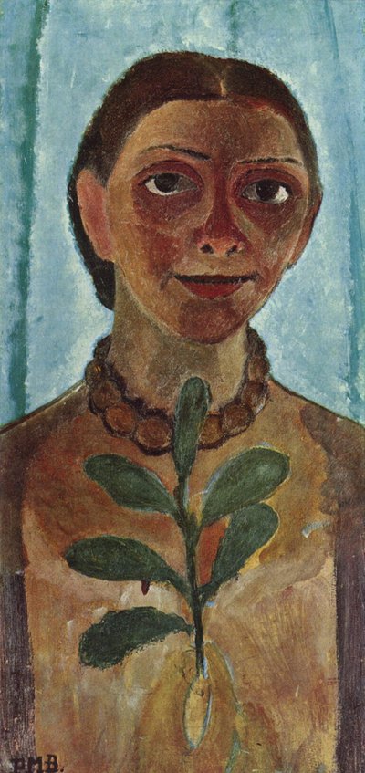 The Painter with Camellia Branch by Paula Modersohn Becker